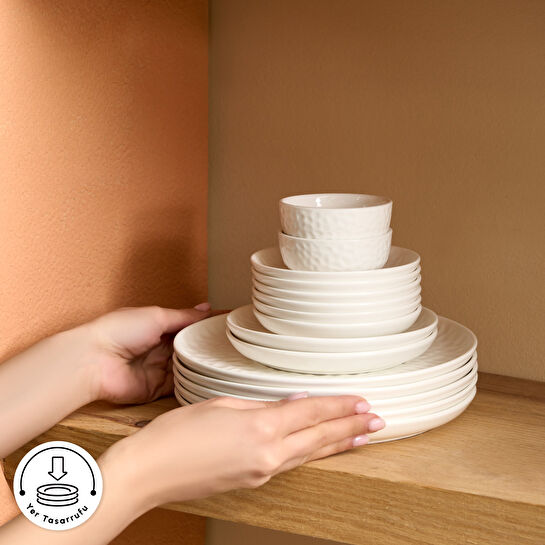 Karaca Forever Bone Rita 26 Parça 6 Kişilik Kahvaltı Takımı