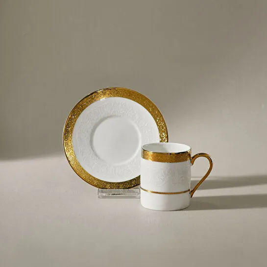 Karaca Royal Bone Victoria 6 Kişilik Kahve Fincan Takımı 90 ml