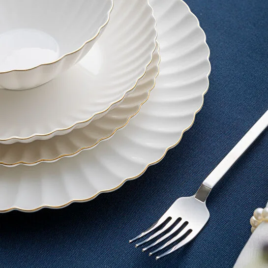 Emsan Perla Fine Bone 53 Parça 12 Kişilik Yemek Takımı