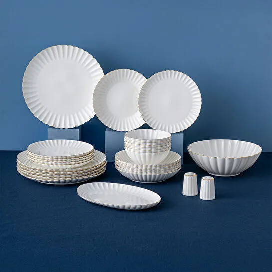 Emsan Perla Fine Bone 53 Parça 12 Kişilik Yemek Takımı
