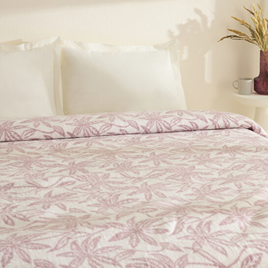 Karaca Home Layla Çift Kişilik Akrilik Battaniye Mürdüm