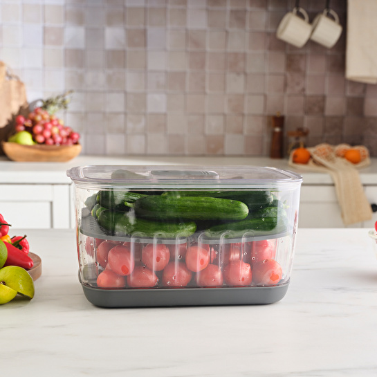 Karaca Citrina Saklama Kabı Antrasit Large 5000 ml