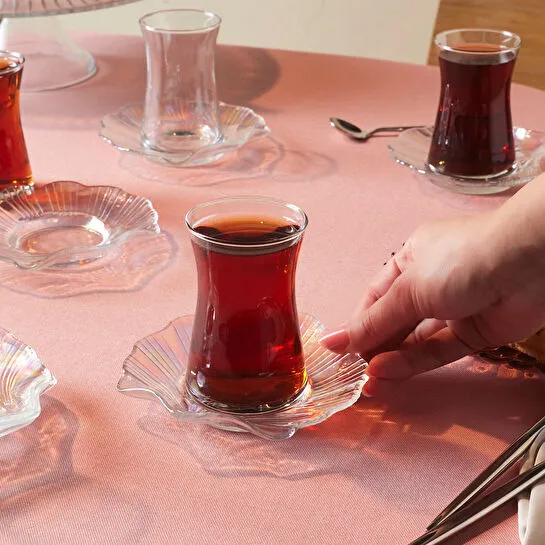 Karaca Shell 6 kişilik 12 Parça Çay Seti