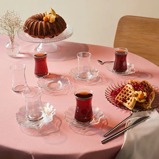 Karaca Shell 6 kişilik 12 Parça Çay Seti