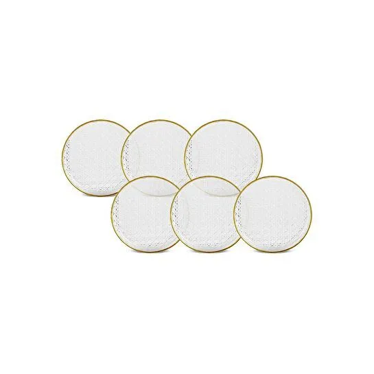 Karaca Hazeran 6 Parça Cam Pasta Seti