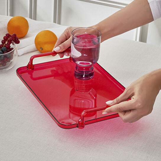 Karaca Claro Dikdörtgen Tepsi Kırmızı 30 cm