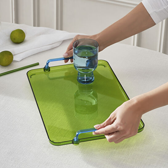 Karaca Claro Dikdörtgen Tepsi Yeşil 38 cm