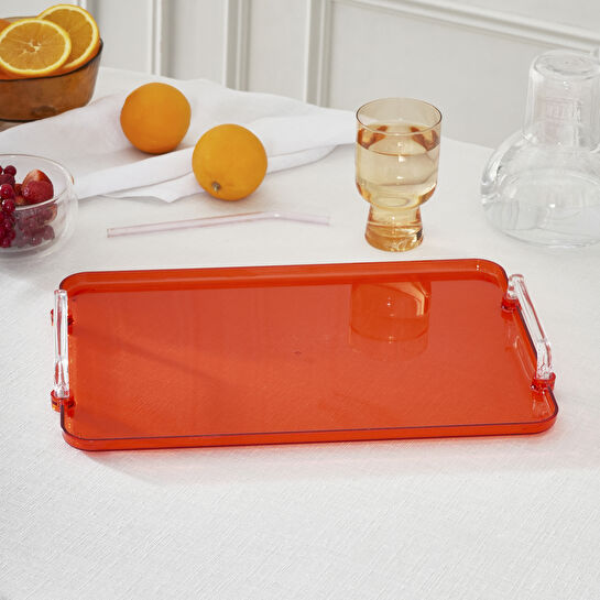 Karaca Claro Dikdörtgen Tepsi Turuncu 38 cm