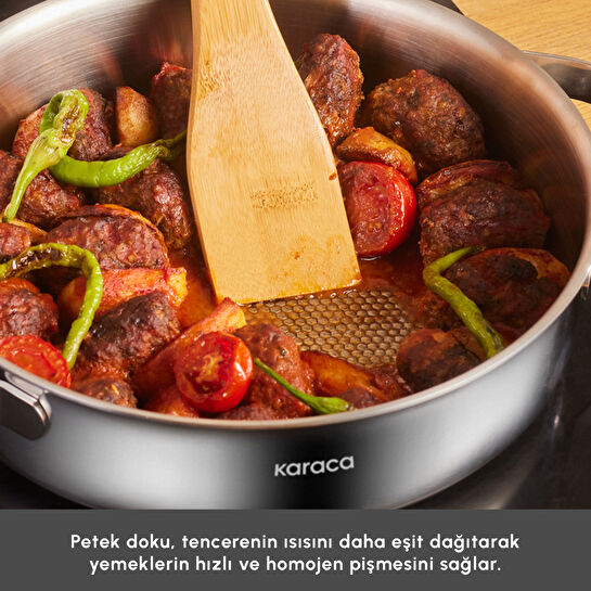 Karaca Power Steel 316+ 3Ply Discovery İndüksiyon Tabanlı 8 Parça Çelik Tencere Seti