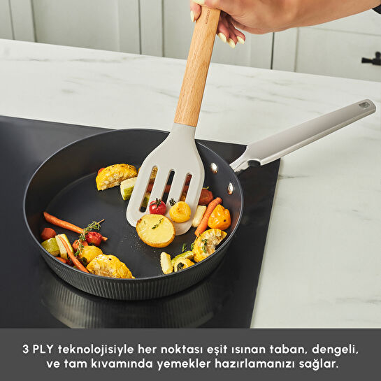 Karaca Plasma Steel 316+ 3Ply Apollo İndüksiyon Tabanlı 7 Parça Çelik Tencere Seti