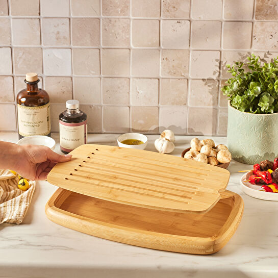 Karaca Bambu Aria 3 in 1 Kesme ve Sunum Tahtası