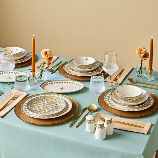 Karaca Forever Bone Dorothy 53 Parça 12 Kişilik Yemek Takımı