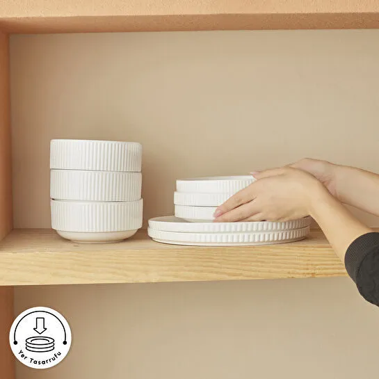 Karaca Forever Bone Pablito 53 Parça 12 Kişilik Yemek Takımı