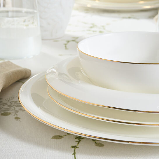 Karaca Stream Bone Pavli 24 Parça 6 Kişilik Yemek Takımı