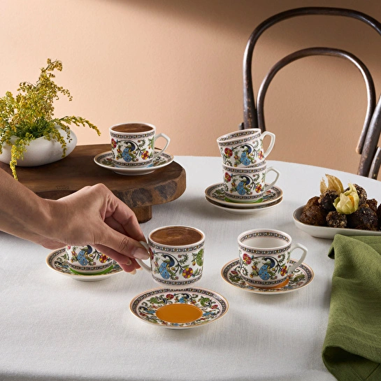 Karaca Yasemen 6 Kişilik Kahve Fincan Takımı 80 ml