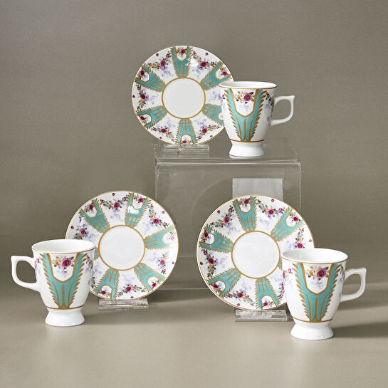 Karaca Dila 6 Kişilik Kahve Fincan Takımı 80 ml