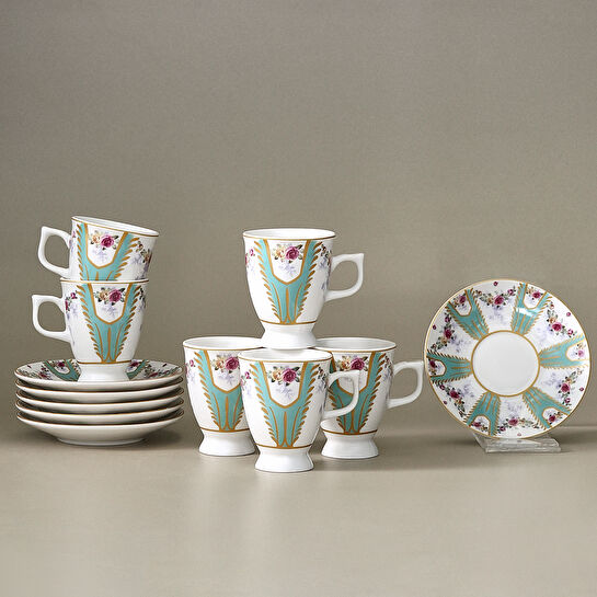 Karaca Dila 6 Kişilik Kahve Fincan Takımı 80 ml