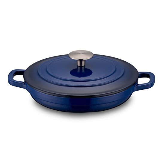 Emsan Fortino Cast Döküm Tencere Seti Lacivert 4 Parça 22 cm