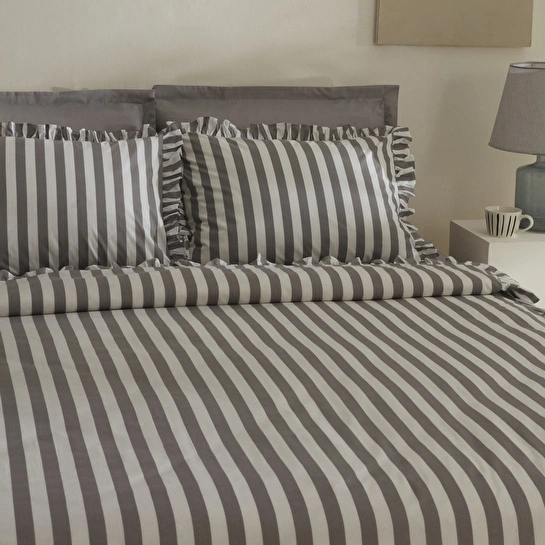 Karaca Home Ripple Çift Kişilik Nevresim Takımı Gri