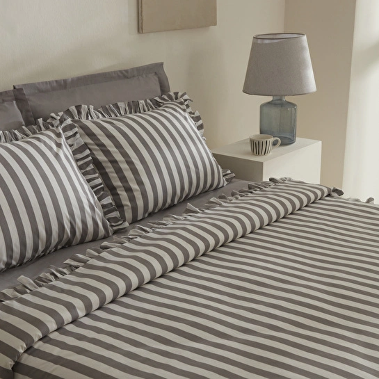 Karaca Home Ripple Çift Kişilik Nevresim Takımı Gri
