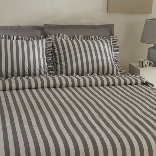 Karaca Home Ripple Tek Kişilik Nevresim Takımı Gri