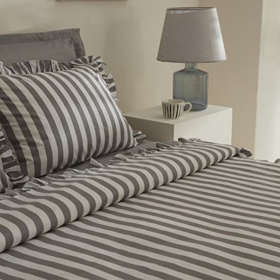 Karaca Home Ripple Tek Kişilik Nevresim Takımı Gri