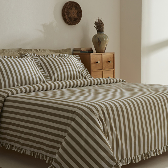 Karaca Home Ripple Tek Kişilik Nevresim Takımı Yeşil