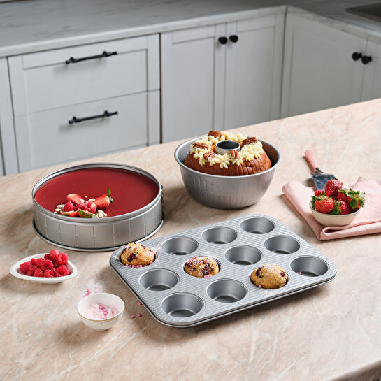 Karaca Luna Bake 3 Parça Kek Kalıbı Seti