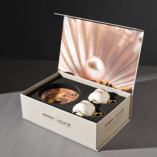 Karaca Unicef Erol Evgin 2 Kişilik Kahve Fincan Takımı 90 ml