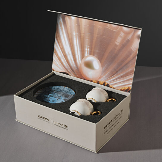 Karaca Unicef Devrim Erbil 2 Kişilik Kahve Fincan Takımı 90 ml