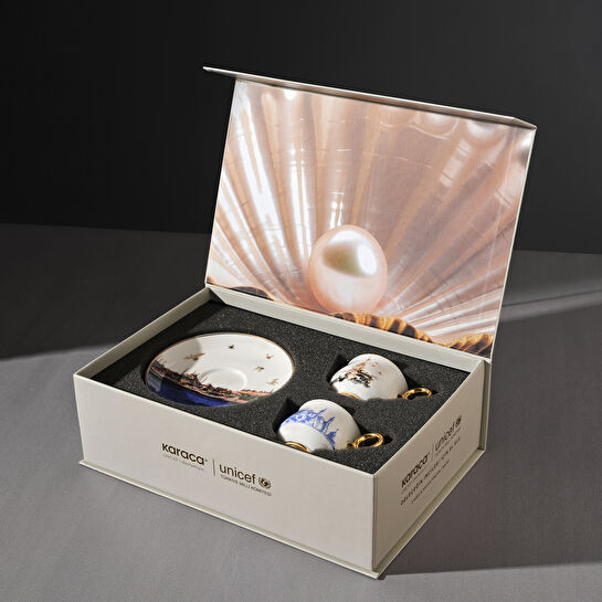 Karaca Unicef İlber Ortaylı 2 Kişilik Kahve Fincan Takımı 90 ml