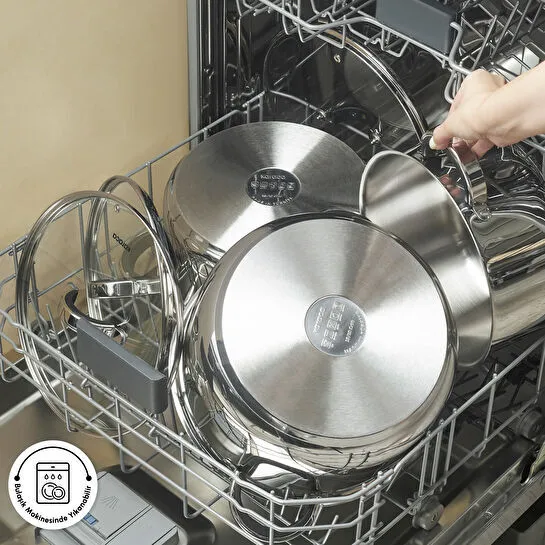 Karaca Magnus XLarge İndüksiyon Tabanlı 6 Parça Çelik Tencere Seti 