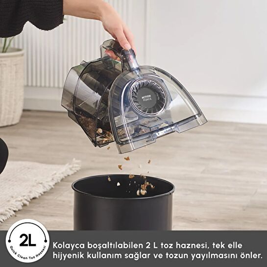 Karaca Vantuz Action Force X10 Elektrikli Süpürge Royal Purple