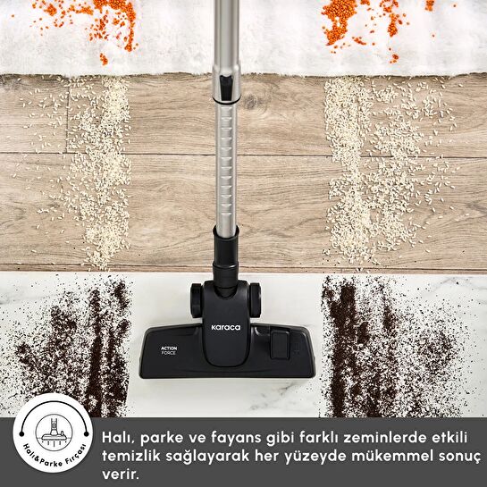 Karaca Vantuz Action Force X10 Elektrikli Süpürge Royal Purple