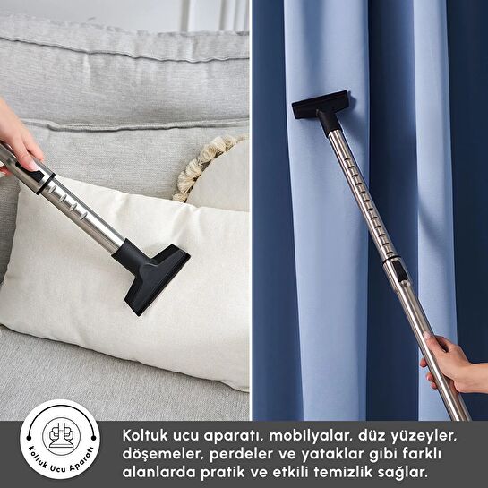 Karaca Vantuz Action Force X10 Elektrikli Süpürge Royal Purple