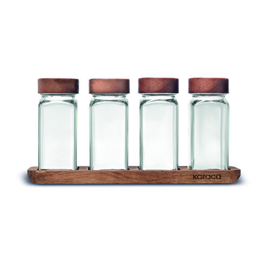 Karaca Lago 4'lü Standlı Baharat Takımı