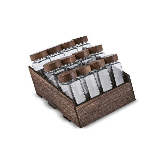 Karaca Vento 12'li Etiketli Standlı Baharat Takımı