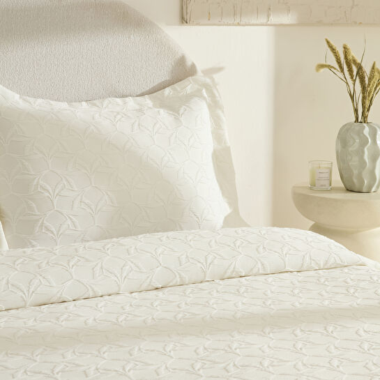 Karaca Home Hempton Çift Kişilik Yatak Örtüsü Ekru