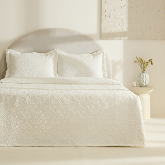 Karaca Home Hempton Çift Kişilik Yatak Örtüsü Ekru