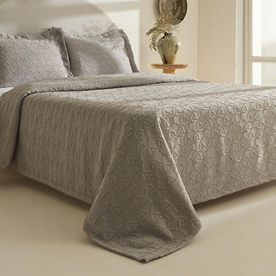 Karaca Home Hempton Çift Kişilik Yatak Örtüsü Gri