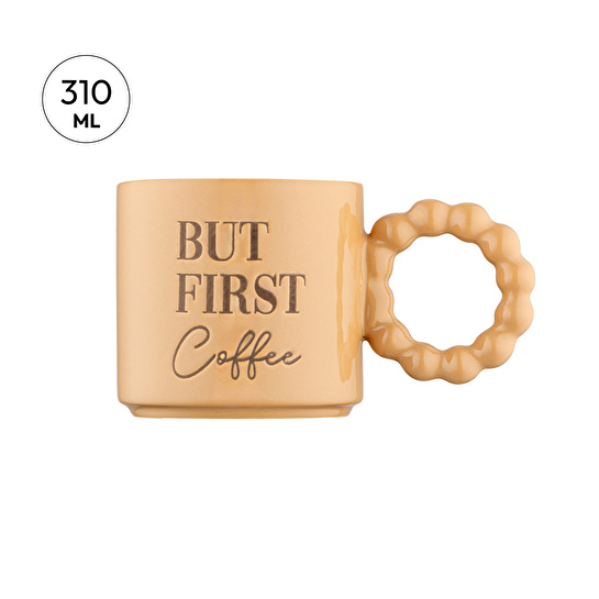 Emsan But First Coffee Krem Rengi Kupa 310 ml