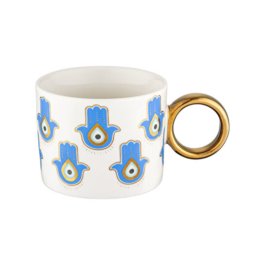 Emsan Mavi Boncuk Kupa 370 ml