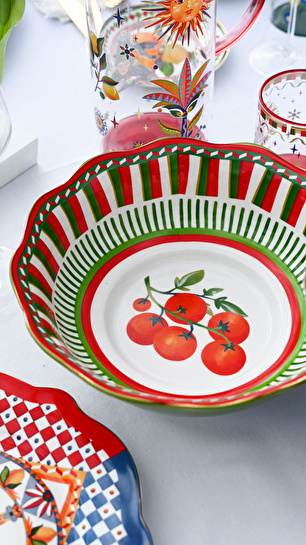 Baci Milano Dolce Vita Tomatos Salata Kasesi 26 cm Porselen