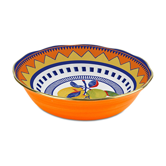 Baci Milano Dolce Vita Limon Meyve Kasesi 18 cm Porselen