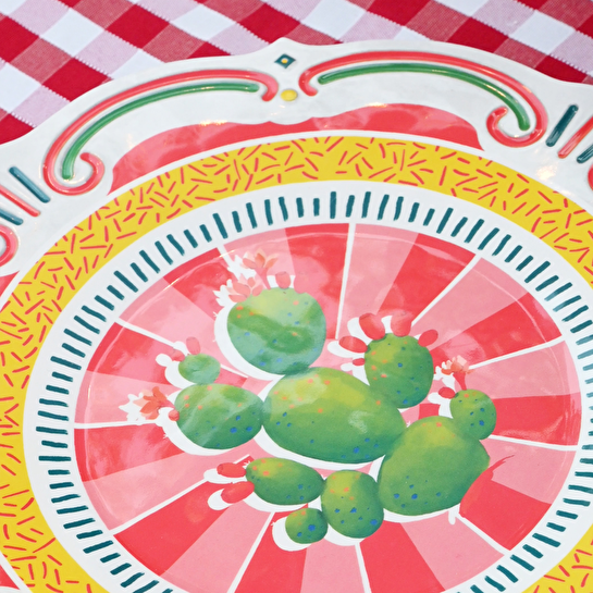 Baci Milano Dolce Vita Palm 6'lı Yemek Tabağı 28 cm, Melamin