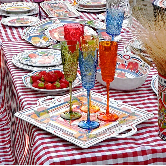 Baci Milano Dolce Vita Kare Tepsi 40 cm Melamin