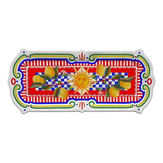 Baci Milano Dolce Vita Dikdörtgen Tepsi 45 cm, Melamin