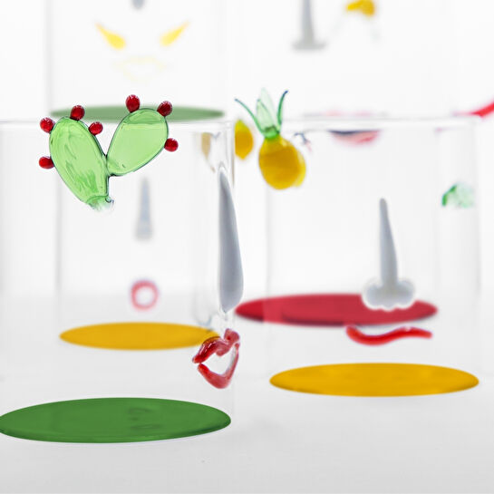 Baci Milano Romeo&Giulietta 2'li Bardak Seti Cam Yeşil 370 ML