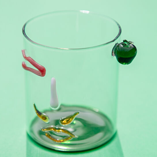 Baci Milano Romeo&Giulietta 2'li Bardak Seti Cam Yeşil 370 ML