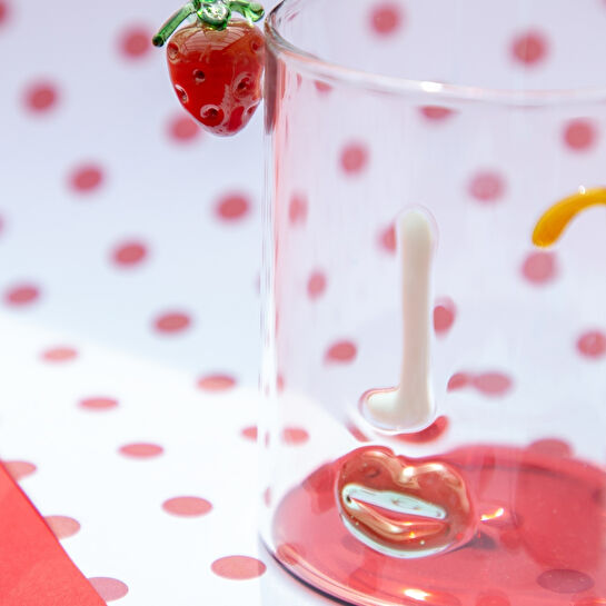 Baci Milano Romeo&Giulietta 2'li Bardak Seti Cam Kırmızı 370 ML